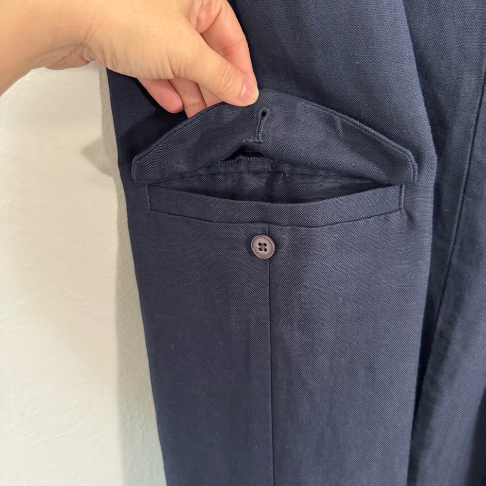 Madewell Pleated High Waist Cargo Midi Skirt - Picture 12 of 16